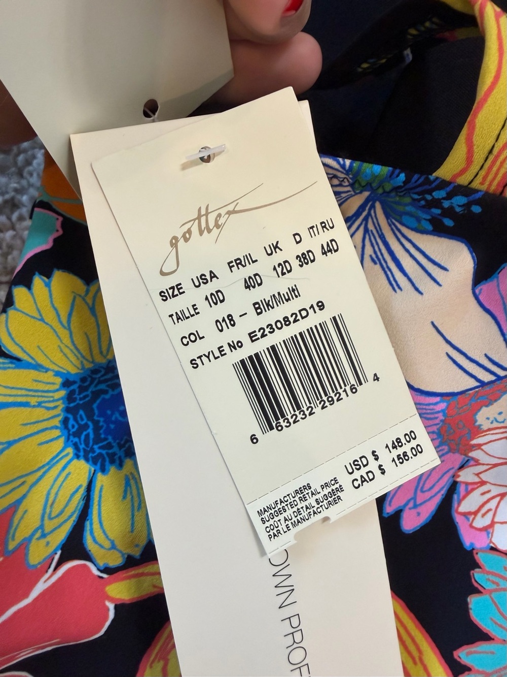 NWT Profile By Gottex Rising Sun One Piece Floral Tummy Control Size 10 D - Picture 14 of 14